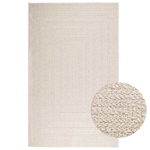 vidaXL Tapis ZIZUR crème 160x230 cm aspect de jute intérieur extérieur