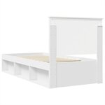 vidaXL Cadre de lit Blanc 90 x 190 cm Bois de pin massif