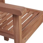 vidaXL Chaises empilables de jardin 4 Pièces Bois de teck solide