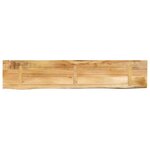 vidaXL Dessus de table 160x20x3 8cm bord vif bois massif manguier brut