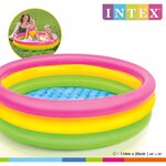 Intex Piscine gonflable 3 anneaux Sunset 114x25 cm