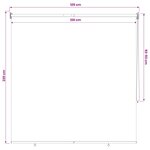 vidaXL Store enrouleur Protection UV Taupe 120 x 230 cm Polyester