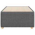 vidaXL Cadre de lit sans matelas gris foncé simple tissu