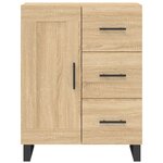 vidaXL Buffet haut Chêne sonoma 69 5x34x180 cm Bois d'ingénierie
