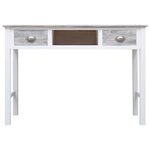 vidaXL Bureau Gris 110x45x76 cm Bois