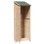 vidaXL Abri de jardin Naturel 59 x 56 x 176 cm Bois de Sapin Massif