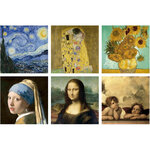 Puzzles 3D - Coffret de 6 puzzles de 36 pièces - Thème art - Dès 14 ans - Educa