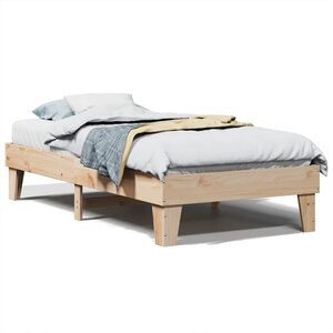 vidaXL Cadre de lit sans matelas 90x190 cm bois de pin massif