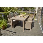 Keter Chaise de salle à manger de jardin Trenton Cappuccino 226454