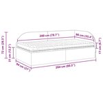 vidaXL Cadre de lit d'angle avec matelas 2 Pièces Turquoise Velours