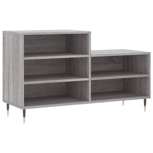 vidaXL Armoire à chaussures Sonoma gris 102x36x60 cm Bois d'ingénierie