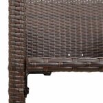 vidaXL Tabourets de bar de jardin lot de 2 marron résine tressée