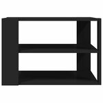 vidaXL Table basse noir 58x58x40 cm bois d'ingénierie