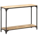 vidaXL Table console 110x30x75 cm Bois de manguier massif