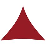 vidaXL Voile de parasol Tissu Oxford triangulaire 4 5x4 5x4 5 m Rouge