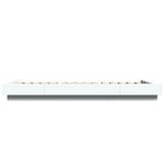 vidaXL Cadre de lit avec lumières LED sans matelas blanc 100x200 cm