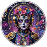 Pièce de monnaie en Argent g 31.1 (1 oz) Millésime 2024 DIA DE LOS MUERTOS