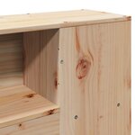 vidaXL Lit bibliothèque sans matelas 100x200 cm bois massif de pin