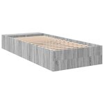 vidaXL Cadre de lit sans matelas sonoma gris 75x190 cm