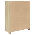 vidaXL Armoire de salle de bain Chêne sonoma 60x33x80 cm Aggloméré