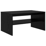 vidaXL Table basse Chêne noir 80 x 50 x 40 cm Bois d'ingénierie