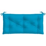 vidaXL Coussin de banc de jardin bleu clair 100x50x7 cm tissu oxford