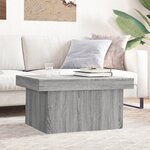 vidaXL Table basse sonoma gris 100x55x40 cm bois d'ingénierie