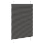 vidaXL Store plissé noir 85x100 cm largeur du tissu 84 4 cm polyester