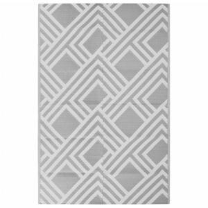 vidaXL Tapis d'extérieur Gris 190x290 cm PP