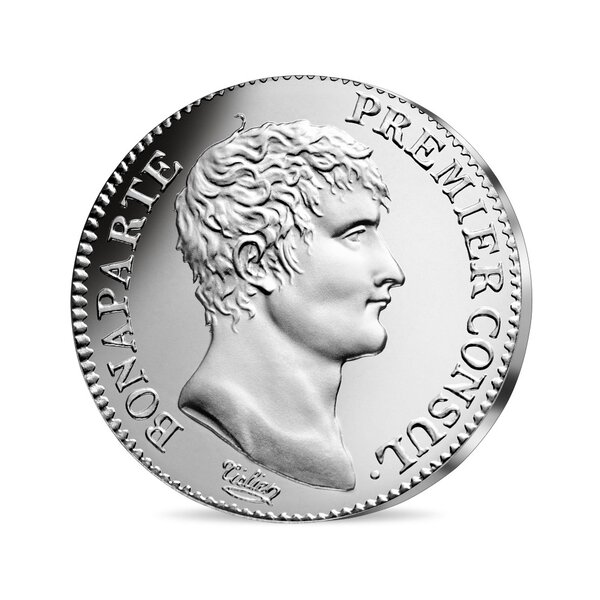 Pièce d'histoire monnaie de 10 euro argent napoléon bonaparte