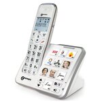 Téléphone fixe senior trio geemarc dect 295 + 1 additionnel classique et 1 add photo