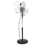 vidaXL Ventilateur sur pied avec tête inclinable 3 vitesses 45 cm 100W