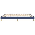 vidaXL Cadre de lit sans matelas bleu 160x200 cm tissu