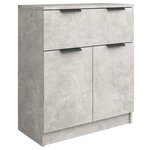 vidaXL Buffet Gris béton 60x30x70 cm Bois d'ingénierie