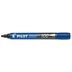 Marqueur Permanent SCA 100 Pointe Ogive Fine / Moyenne Bleu x 12 PILOT