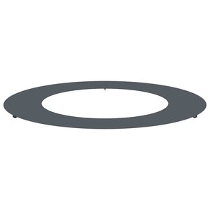 vidaXL adapté pour anneaux d'arbre plats Anthracite Ø50 / 80 cm Acier