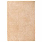 vidaXL Tapis Shaggy à poils longs NAVARRA beige 120x170 cm polyester
