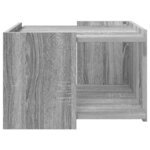 vidaXL Table basse Sonoma gris 50 5 x 50 x 33 cm Bois d'ingénierie
