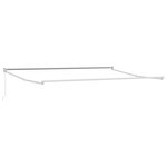vidaXL Auvent rétractable Anthracite et blanc 4 x 2 m