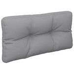 vidaXL Coussins de palette lot de 2 gris tissu