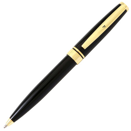 Stylo personnalisé initiale Black & Gold - Lettre P - Draeger