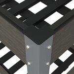 vidaXL Lit surélevé de jardin avec étagère Gris 200x50x75 cm WPC