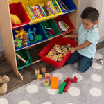 Kidkraft unité de rangement de jouets sort it & store it primaire
