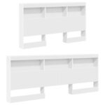 vidaXL Lit Bibliothèque Blanc 160 x 200 cm Bois d'ingénierie