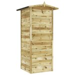 vidaXL Abri de stockage pour jardin Pin Imprégné 100 x 100 x 210 cm