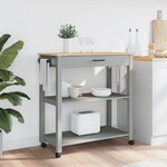 vidaXL Chariot de cuisine MONZA 84x40x88 5 cm bois massif de pin