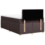 vidaXL Sommier à lattes de lit avec matelas Marron foncé 120x200 cm