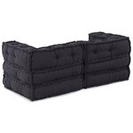 vidaXL Coussin 2 Pièces Anthracite 70 x 70 x 54 cm Polyester