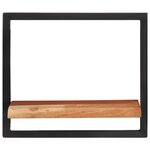 vidaXL Étagères murales 2 Pièces 40x24x35 cm Bois d'acacia et acier