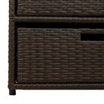 vidaXL Armoire de rangement de jardin marron 55x59x69cm résine tressée